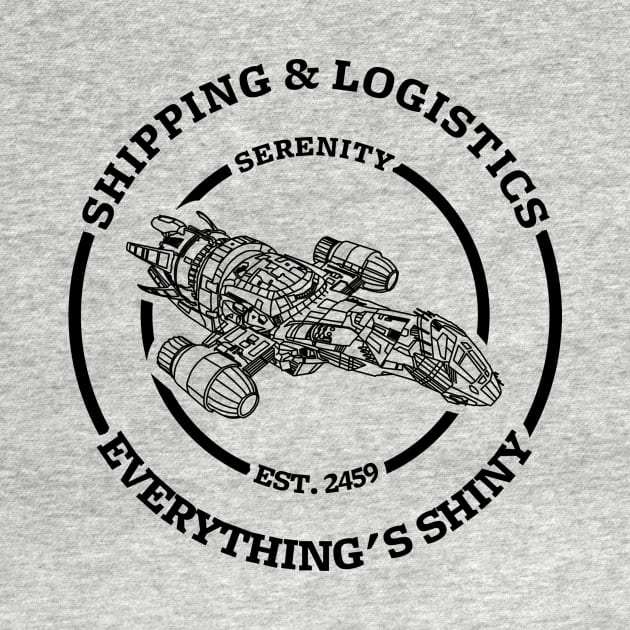 Serenity shipping and logistics (dark design) by Bomdesignz